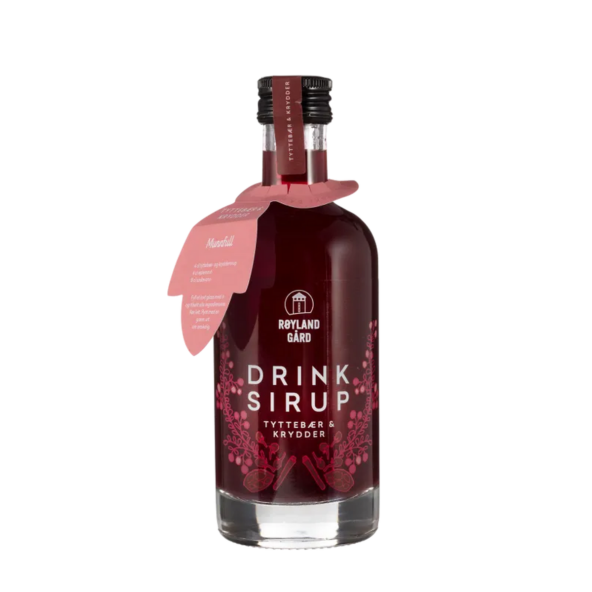 Drinksirup Tyttebær & krydder – 250 ml | Røyland Gård